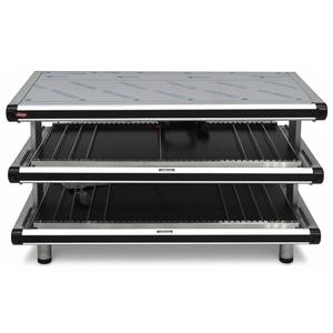 Hatco GR2SDS-60D – Glo-Ray Designer 60″ Slanted Double Shelf Food Warmer (240V)